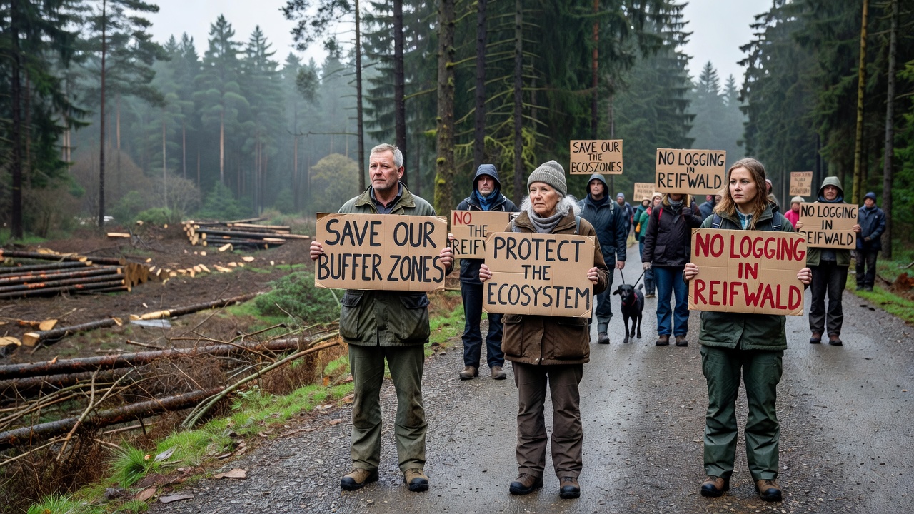 Protests Erupt Against Logging Plans Near Reifwald
